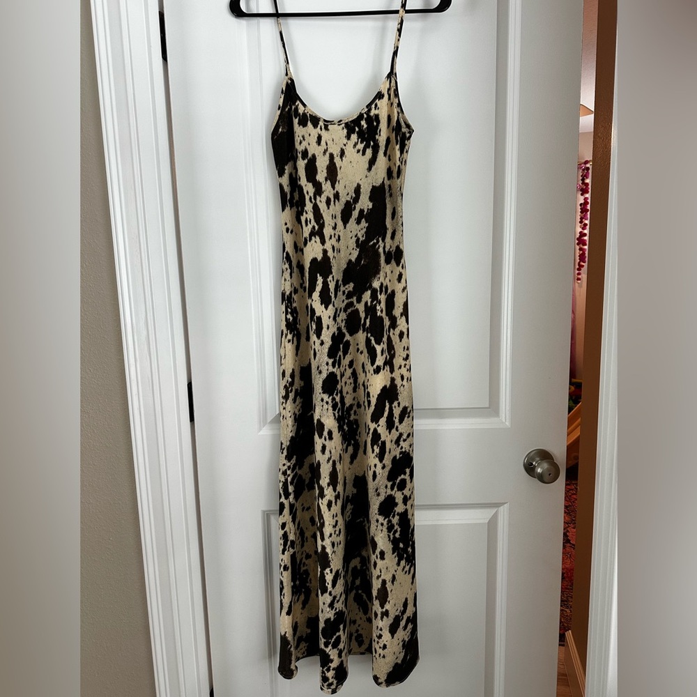 Zara cowprint dress